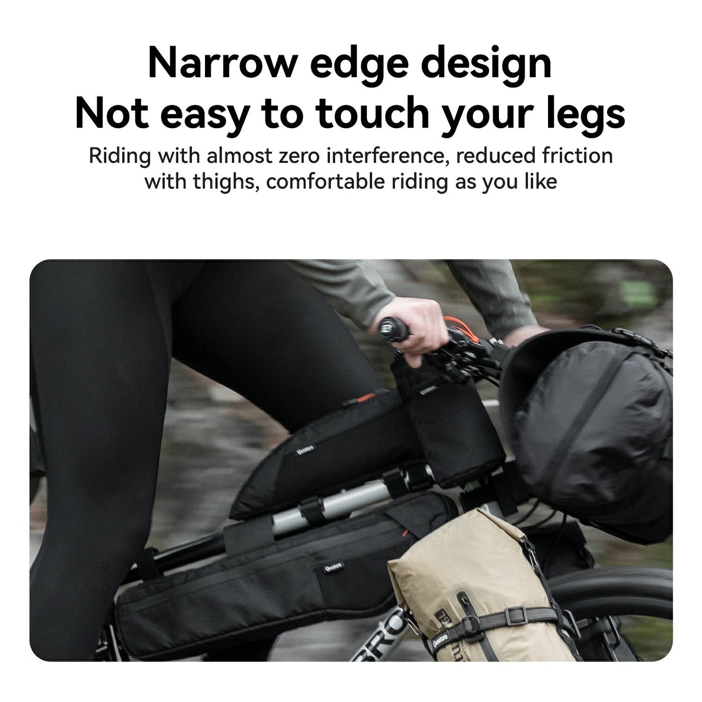 Qunature Bikepacking Frame Bag Top Tube Bag For Gravel Bike