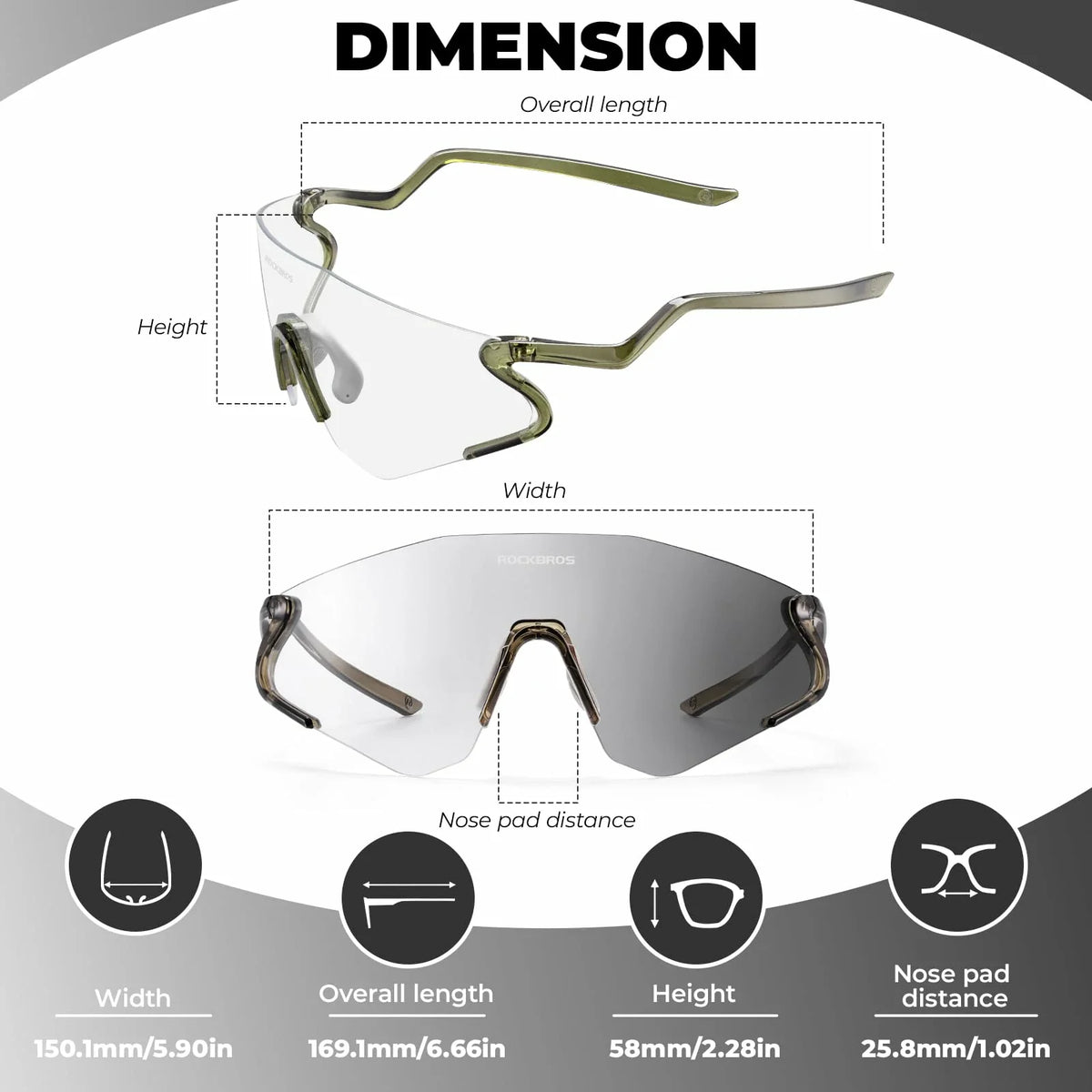 Agile Snake Photochromic Sports Sunglasses