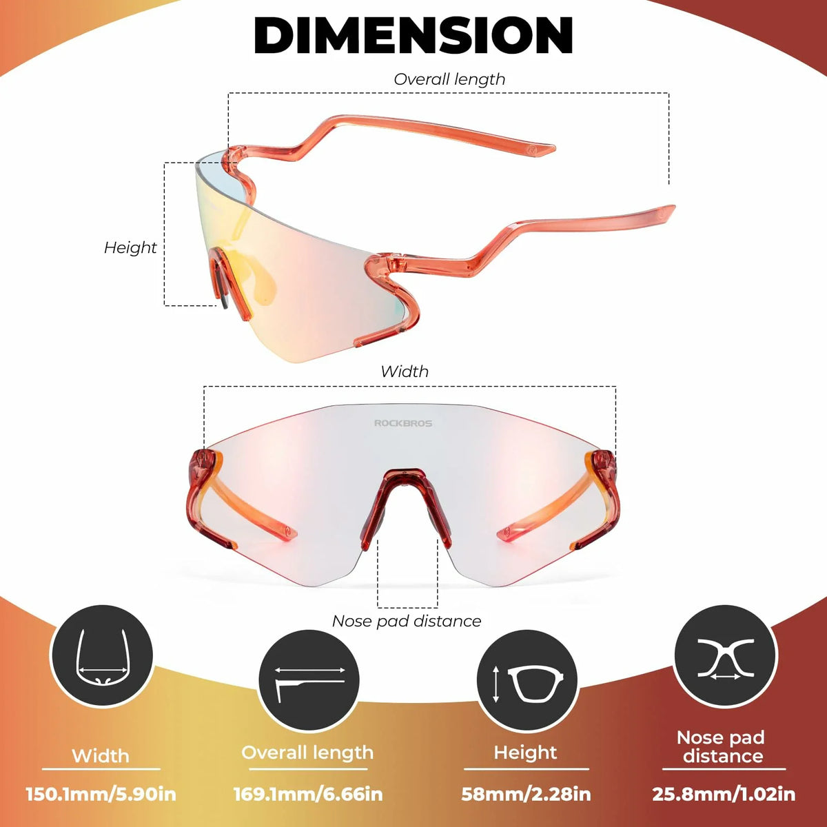 Agile Snake Photochromic Sports Sunglasses