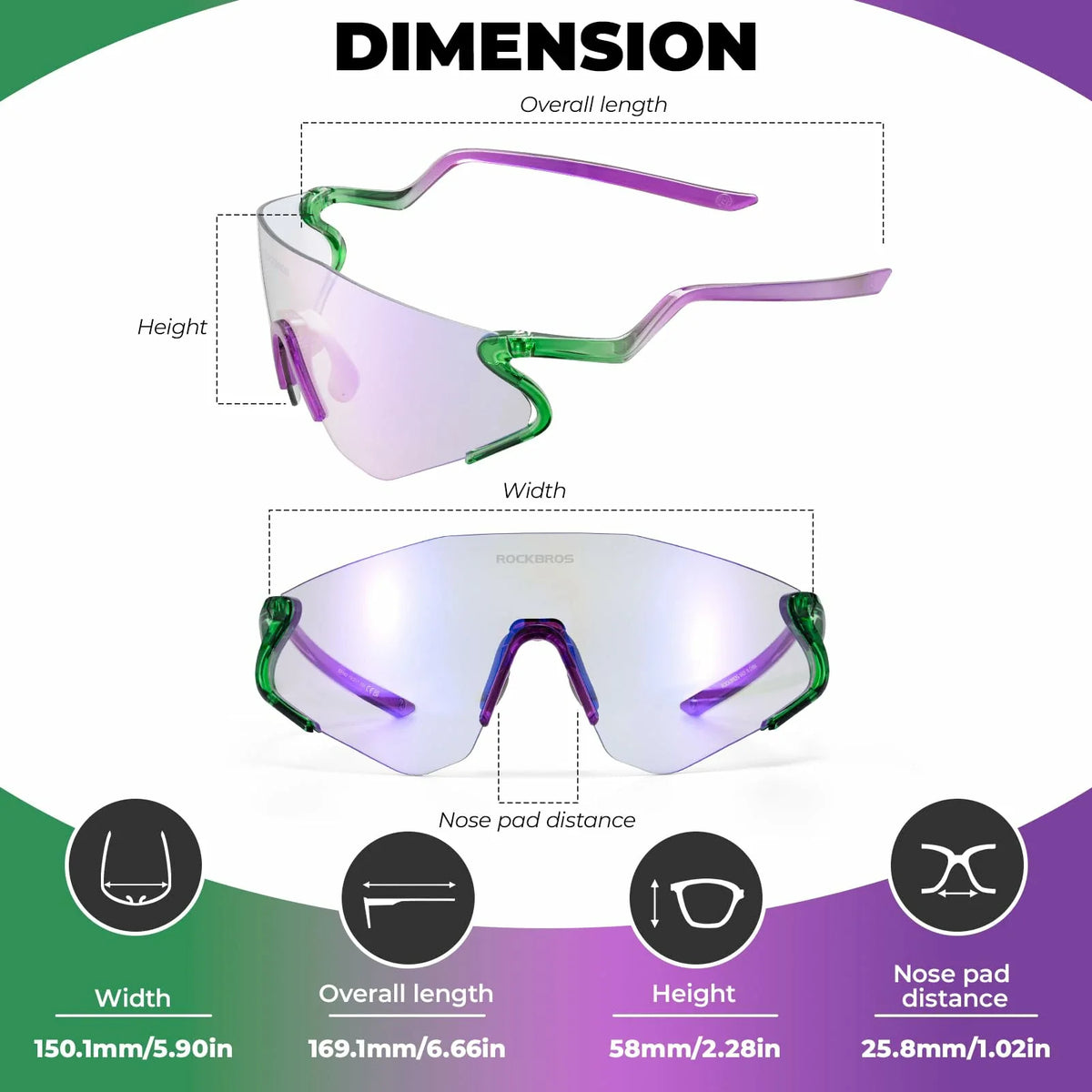 Agile Snake Photochromic Sports Sunglasses