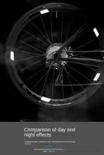 ENLEE 12pcs Lightweight MTB Bicycle Wheel Rim Reflective Stickers Bike Rim Safety Reflector