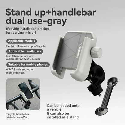 Bike Phone Holder Half Wrap Anti-Overload for 4.7-7.2''