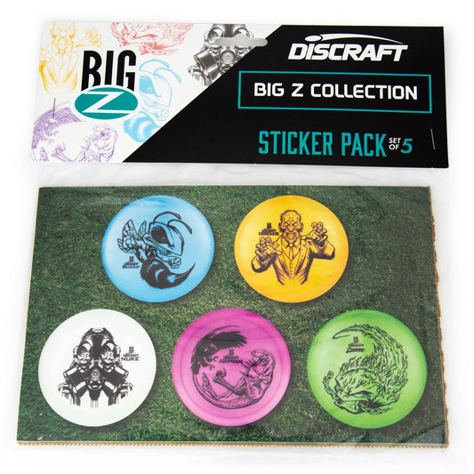 Big Z Character Sticker Pack - One Sheet of 5 Stickers