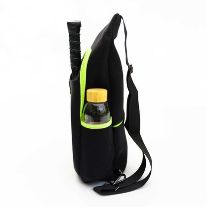 Pickleball Sling Bag - Black (Personalization Available)