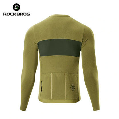 Men‘s Tencel Wool Cycling Jersey Breathable