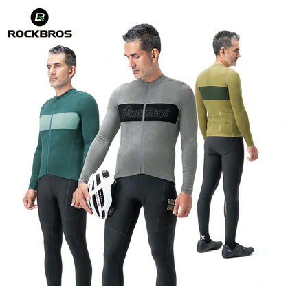 Men‘s Tencel Wool Cycling Jersey Breathable