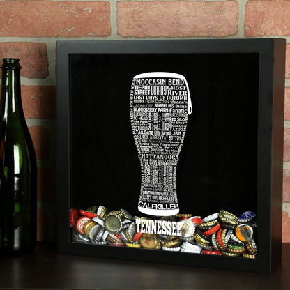 Tennessee Beer Typography Shadow Box