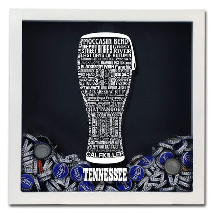 Tennessee Beer Typography Shadow Box