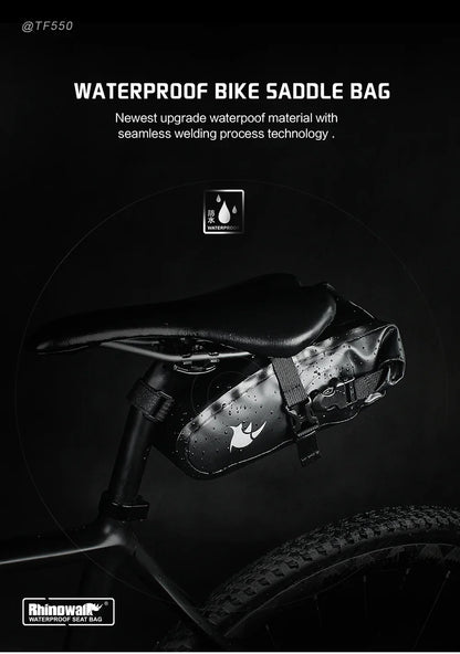 Rhinowalk Waterproof Bike Saddle Seat Bag 2.5L/4L-TF551-TF552