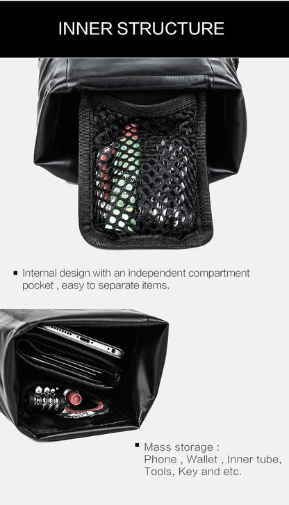 Rhinowalk Waterproof Bike Saddle Seat Bag 2.5L/4L-TF551-TF552