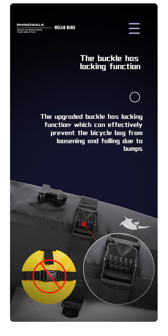 Rhinowalk Waterproof Bike Saddle Seat Bag 2.5L/4L-TF551-TF552