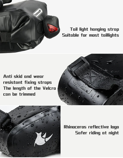 Rhinowalk Waterproof Bike Saddle Seat Bag 2.5L/4L-TF551-TF552