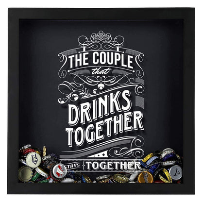 The Couple That Drinks Together Stays Together Shadow Box