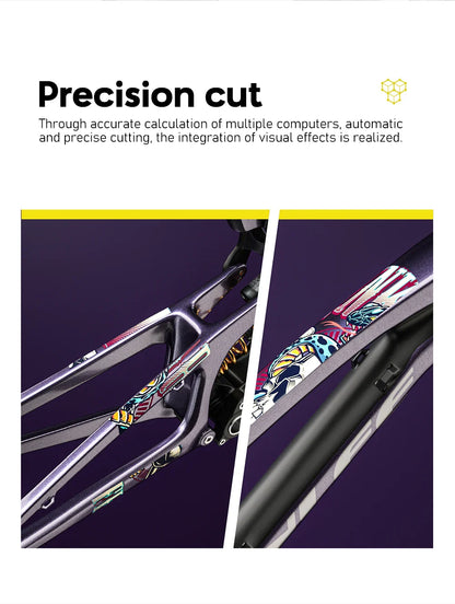 ENLEE TPU Bicycle Frame Protector Anti-Scratch Bicycle Protection Film Bike Protector Thick Sticker Strong Upgraded Material