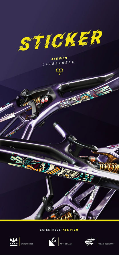 ENLEE TPU Bicycle Frame Protector Anti-Scratch Bicycle Protection Film Bike Protector Thick Sticker Strong Upgraded Material