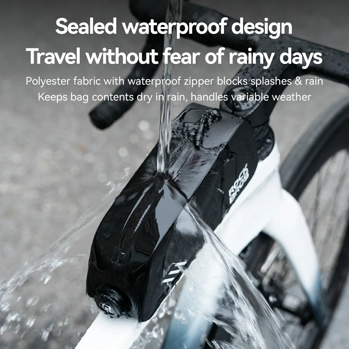 100% Waterproof Bike Frame Bag 0.9L