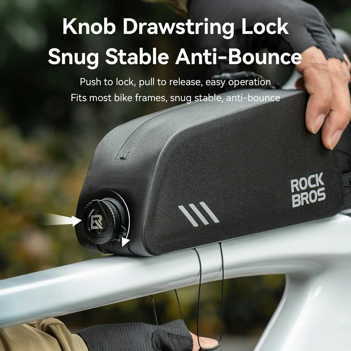 100% Waterproof Bike Frame Bag 0.9L