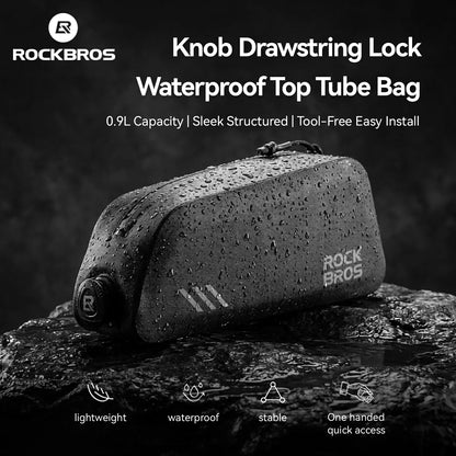 100% Waterproof Bike Frame Bag 0.9L