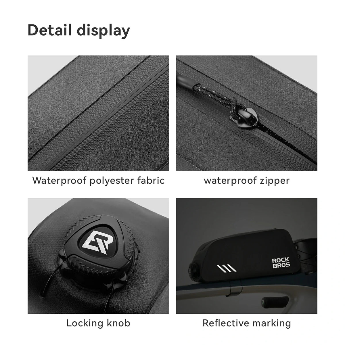 100% Waterproof Bike Frame Bag 0.9L