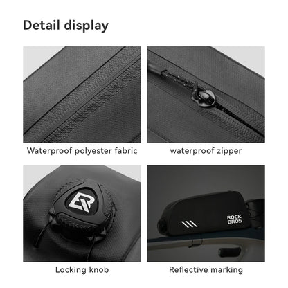 100% Waterproof Bike Frame Bag 0.9L