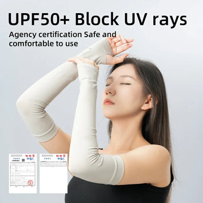 Arm Sleeves UPF 50+ with Thumb Holes
