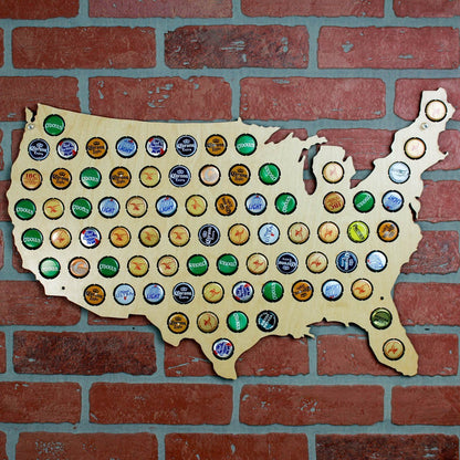 USA Beer Cap Map
