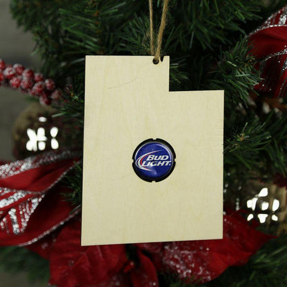 Utah Beer Cap Map Ornaments