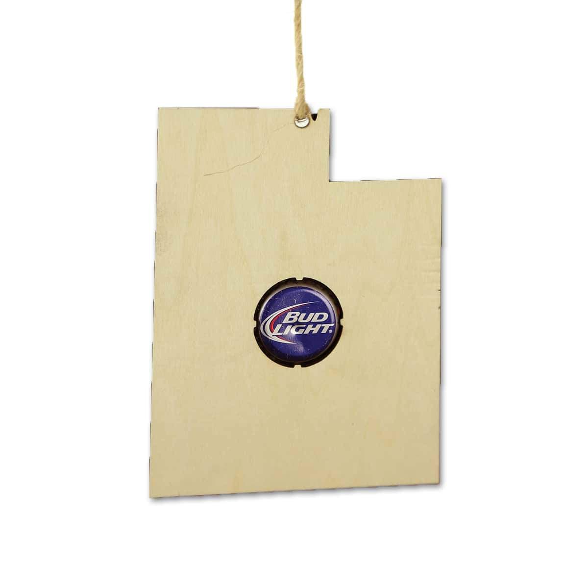 Utah Beer Cap Map Ornaments