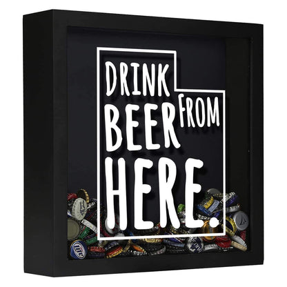Utah Drink Beer From Here Beer Cap Shadow Box