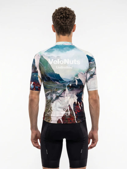 Men's Cycling Jersey Terrain Blocks