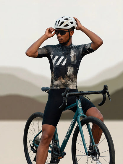 Men's Cycling Jersey Urban Camo