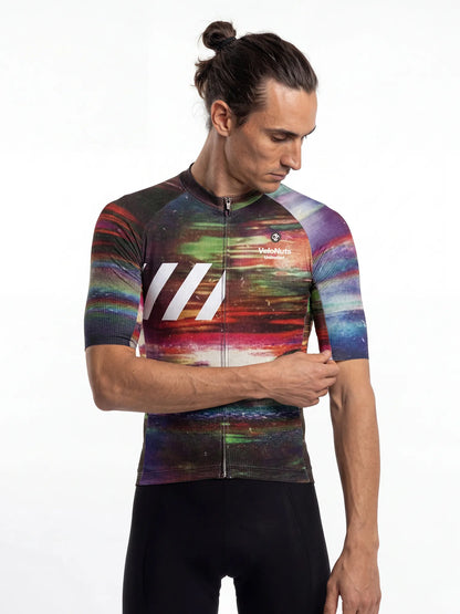 Men's Cycling Jersey Retro Signal