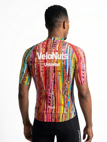 Men's Cycling Jersey Terrain Blocks