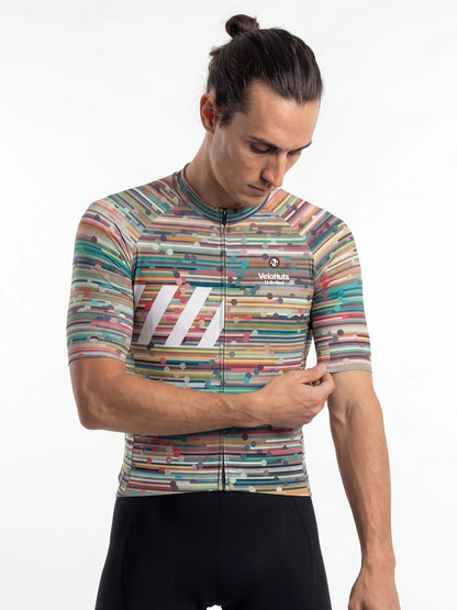 Men's Cycling Jersey Retro Signal