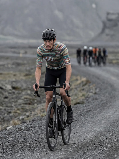 Men's Cycling Jersey Retro Signal