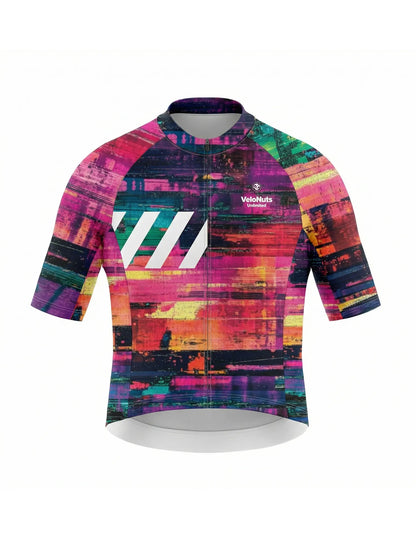 Men's Cycling Jersey Retro Signal