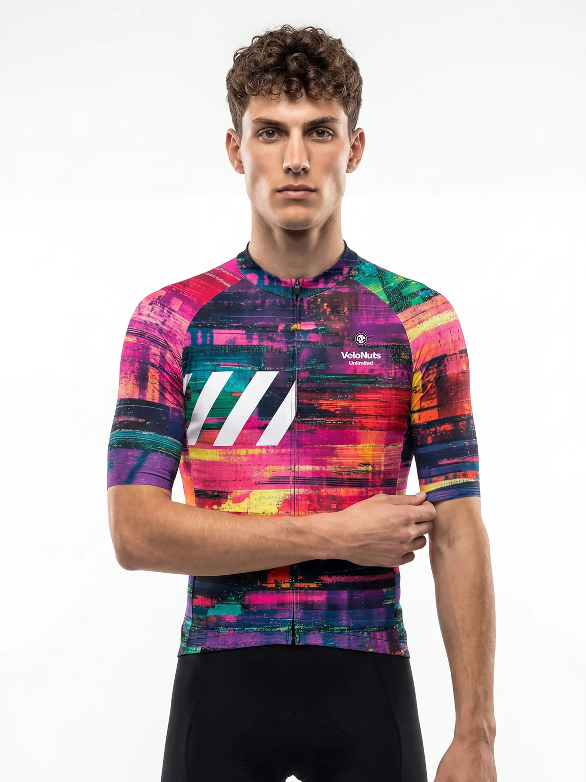 Men's Cycling Jersey Retro Signal