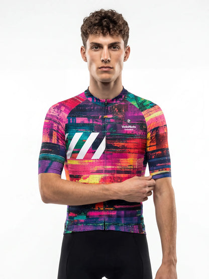 Men's Cycling Jersey Retro Signal