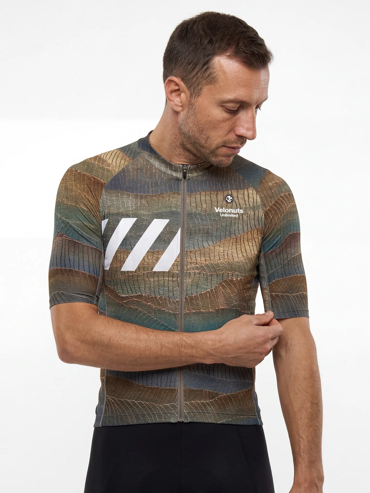 Men's Cycling Jersey Terrain Blocks