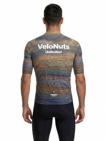 Men's Cycling Jersey Terrain Blocks