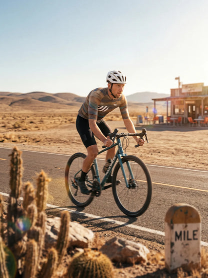 Men's Cycling Jersey Terrain Blocks