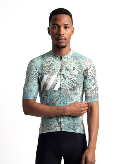 Men's Cycling Jersey Urban Camo