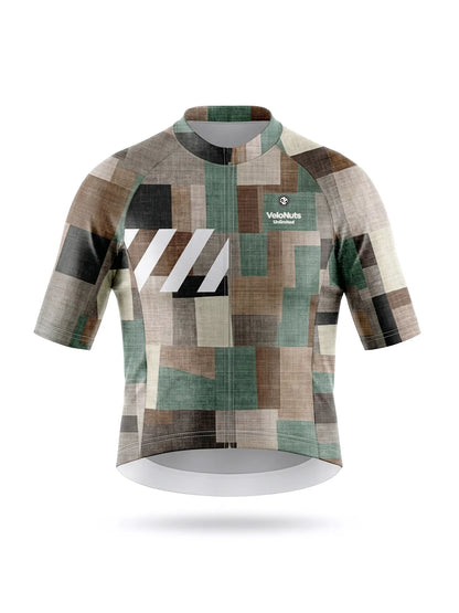 Men's Cycling Jersey Terrain Blocks