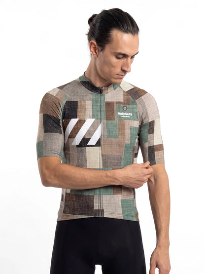 Men's Cycling Jersey Terrain Blocks