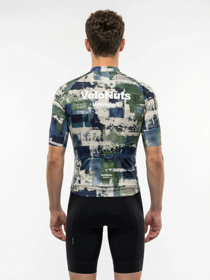 Men's Cycling Jersey Terrain Blocks