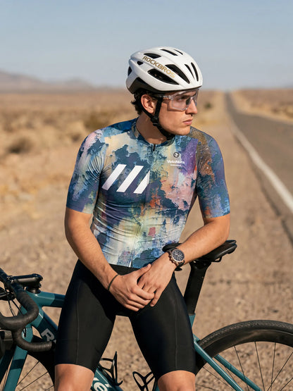 Men's Cycling Jersey Retro Signal