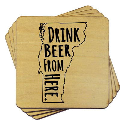 Vermont Drink Beer From Here Coasters