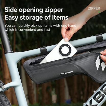 RideMate 100% Waterproof Frame Bag 1.9L Down Tube Bag
