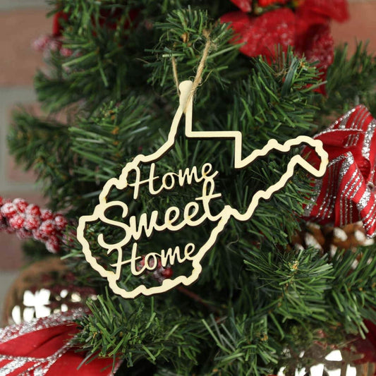 West Virginia Home Sweet Home Ornaments