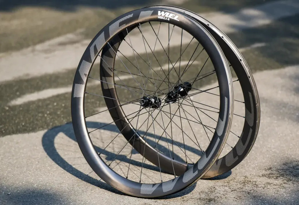 WIEL Carbon Tubeless Clincher Disc Brake 1290g Wheelset-Gold/Black Logo